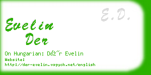 evelin der business card